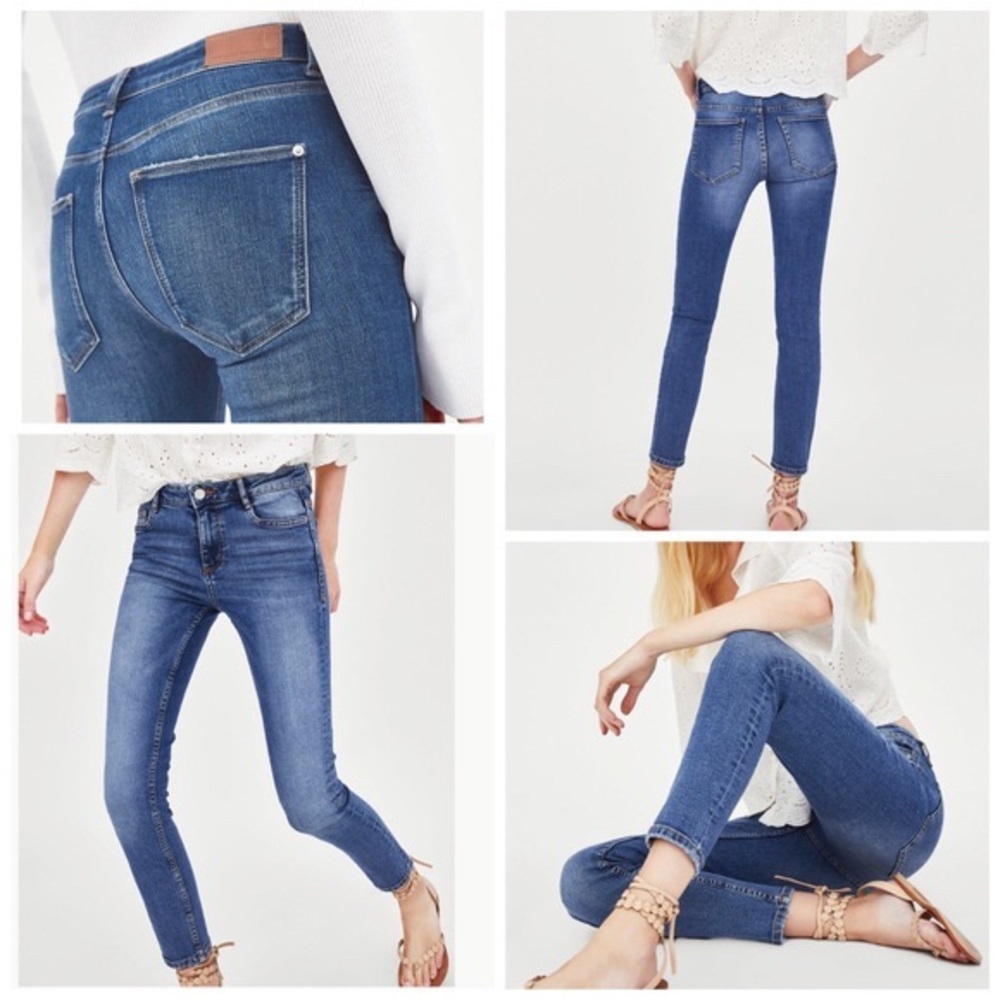 Zara trafaluc TRF premium wash skinny jeans